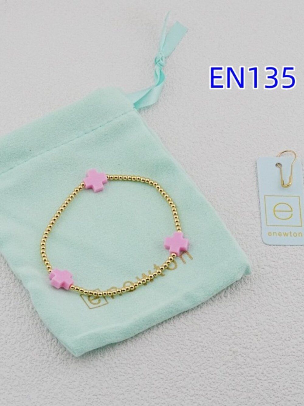 Enewton Gold Bead Cross Bracelet